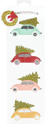 Christmas Tree Cars Wine Bag by Cakewalk - Image 2