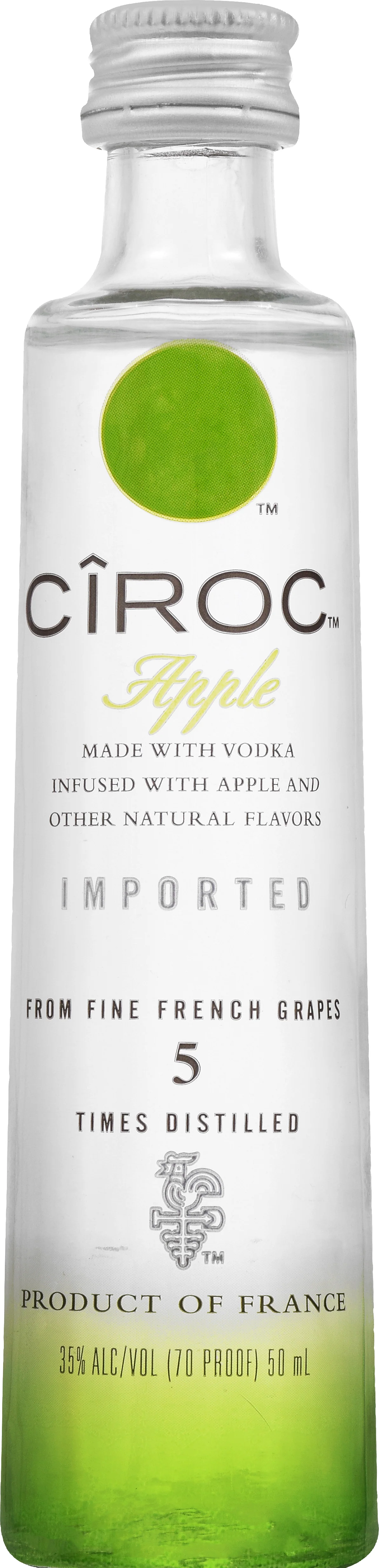 CIROC APPLE 50ML SLEEVE (12 BOTTLES)