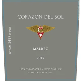 Corazon del Sol Malbec Los Chacayes - Image 2