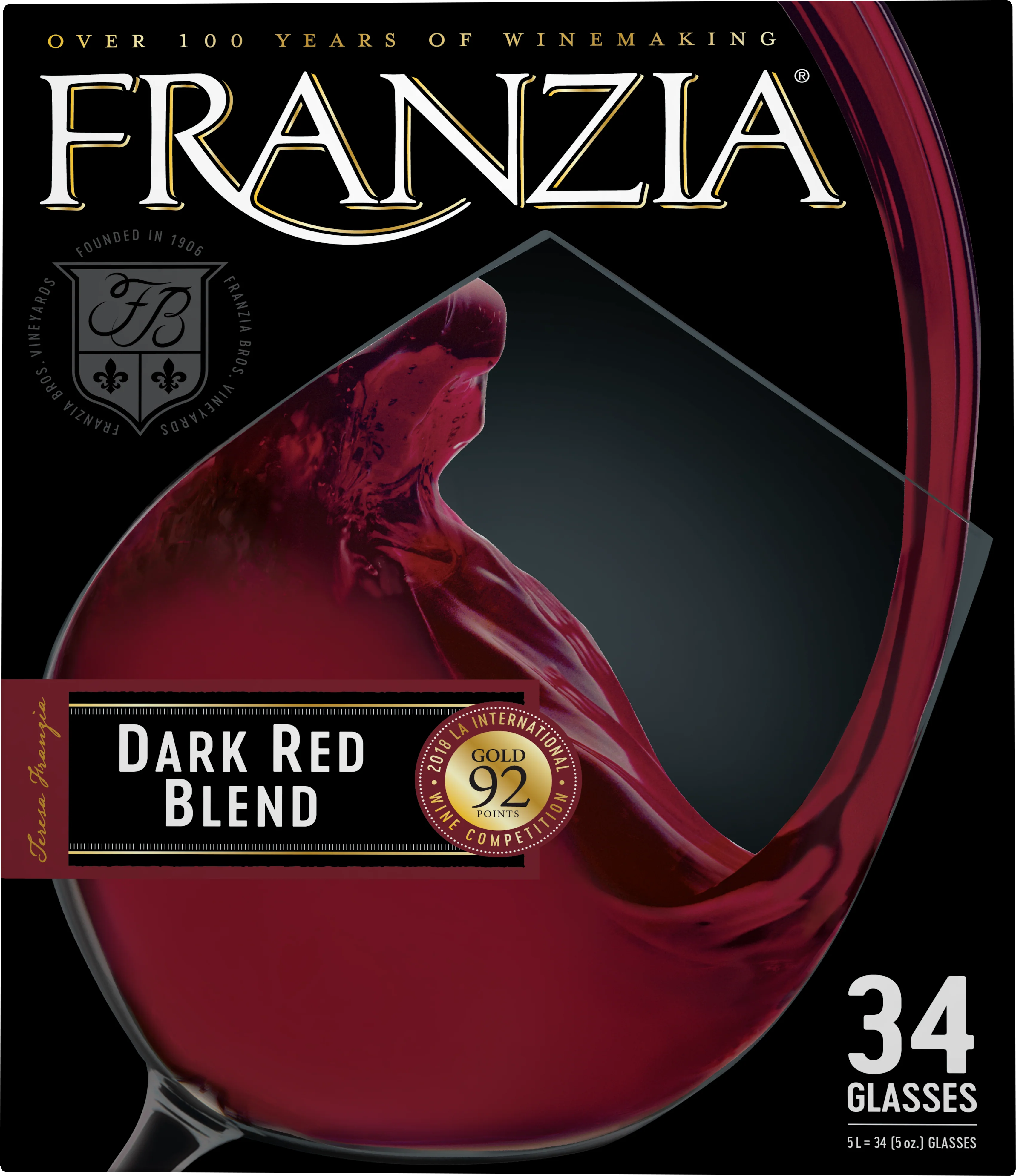 Franzia Dark Red 5.0L - Image 2