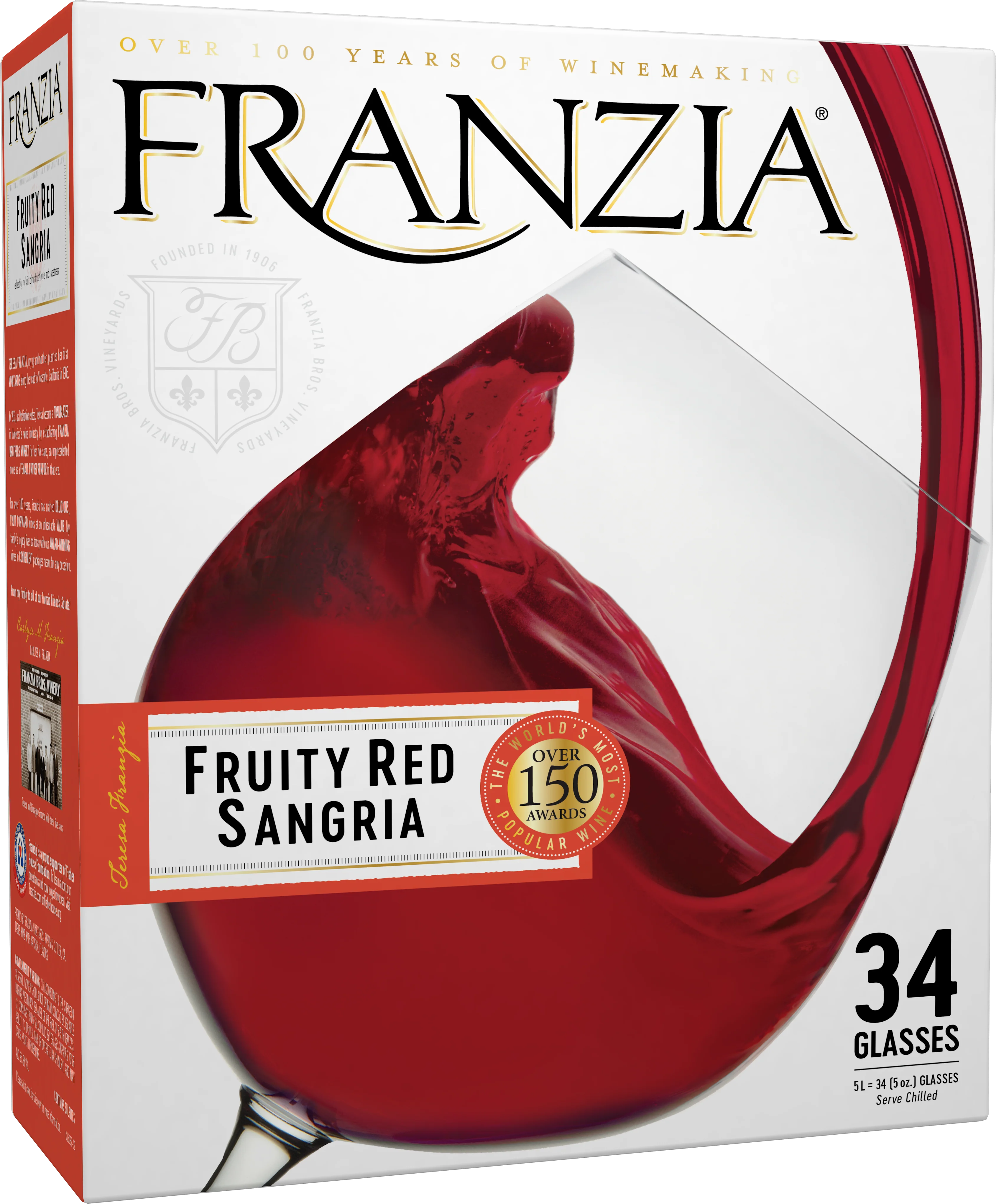 Franzia Fruity Red Sangria 5.0L - Image 2