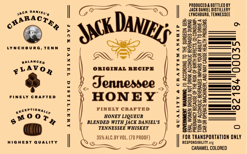 J DANIELS TENNESSEE HONEY PL 50ML SLEEVE (10 BOTTLES) - Image 2