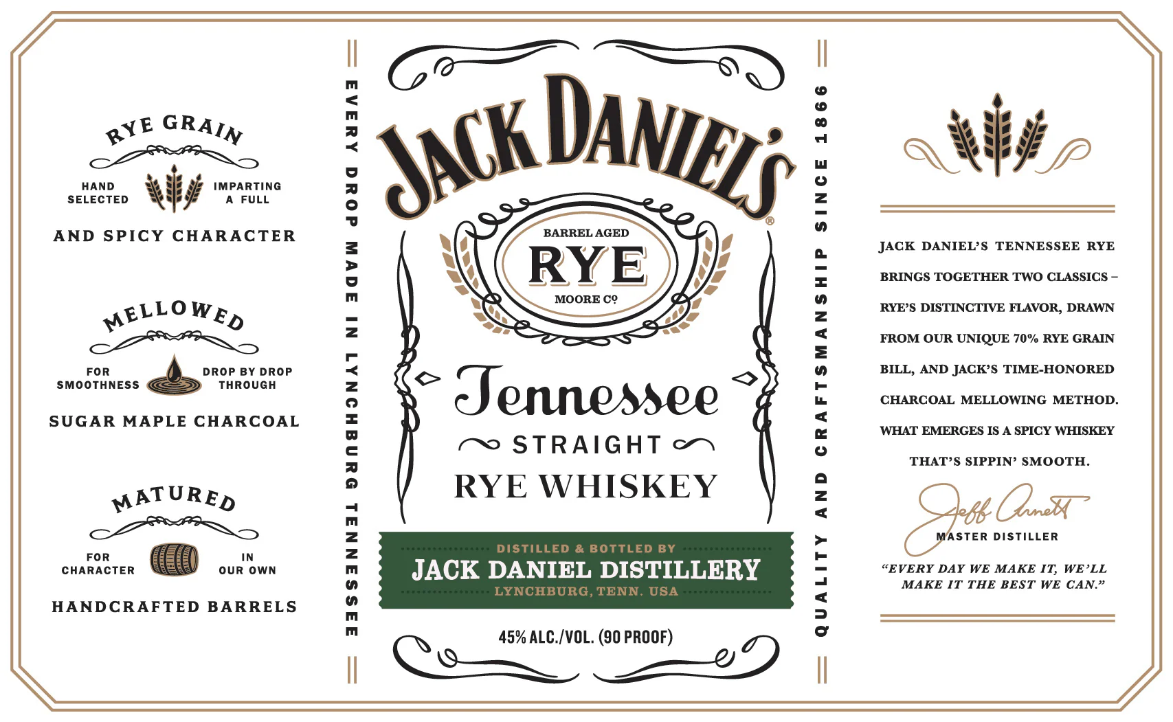 J DANIELS TENNESSEE RYE 375ML - Image 2