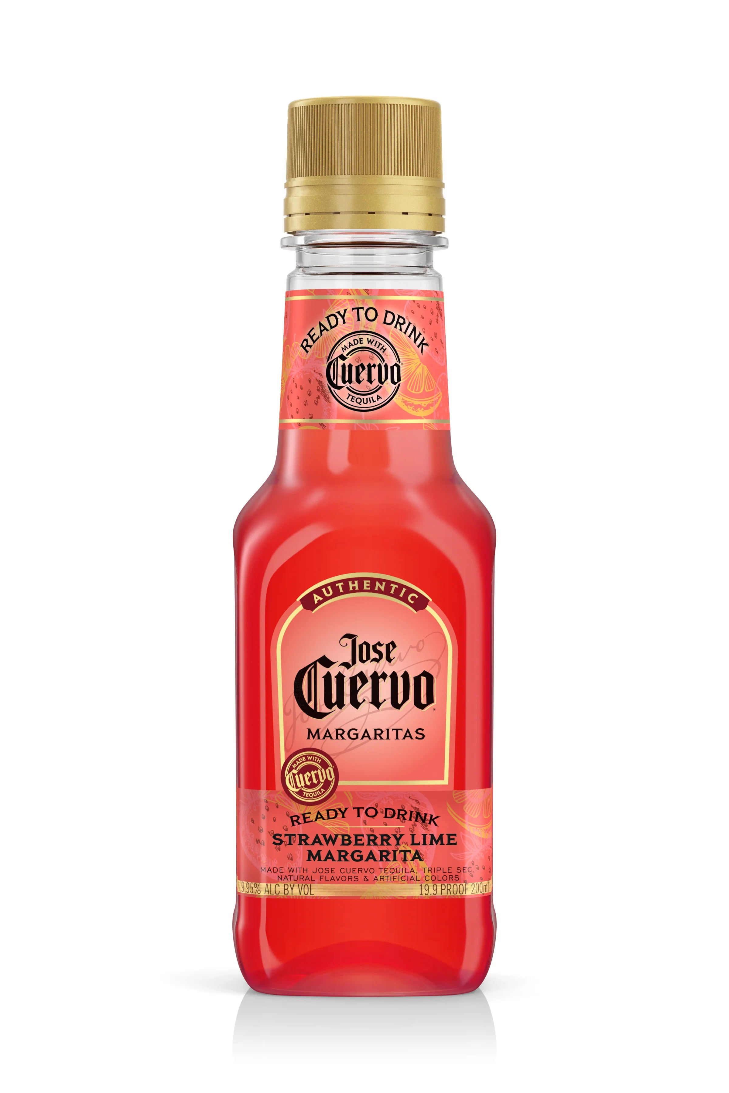 Jose Cuervo Strawberry Lime Margarita 200ml (4 Pack) - Image 3