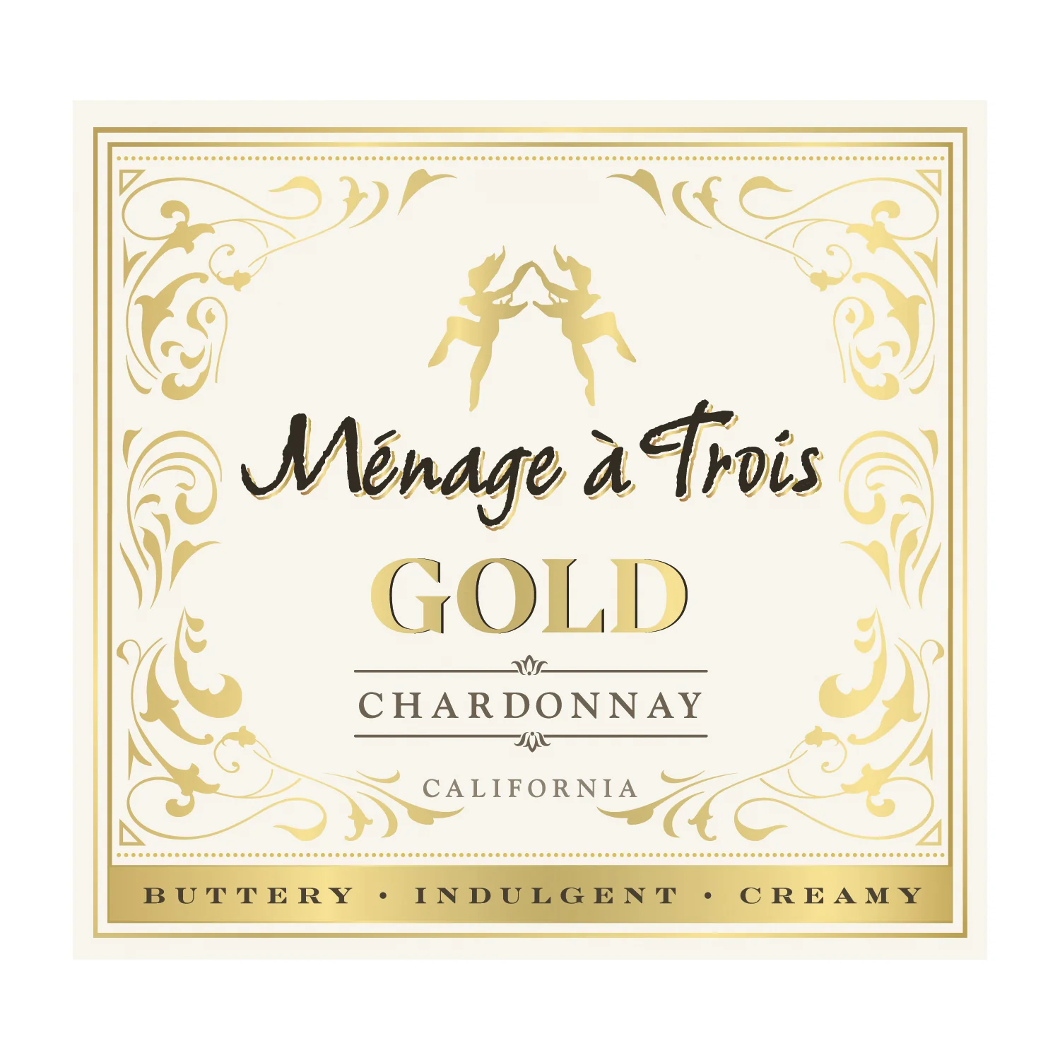 Menage a Trois "Gold" Chardonnay, California - Image 2