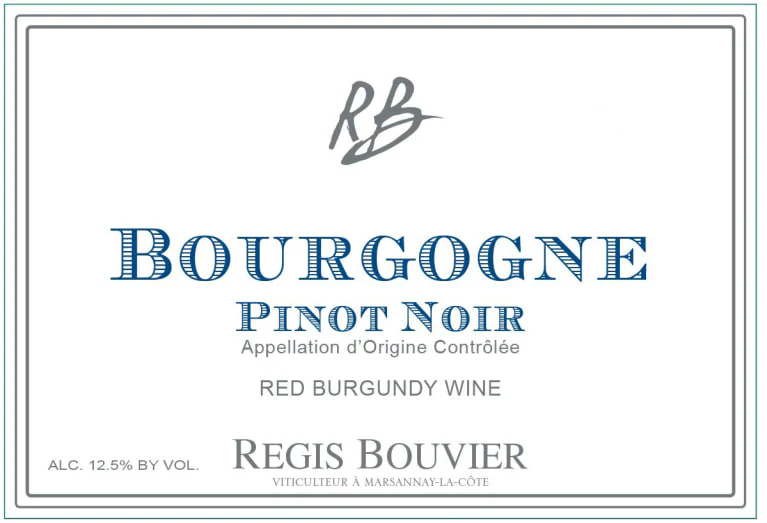 Regis Bouvier Bourgogne Pinot Noir - Image 2