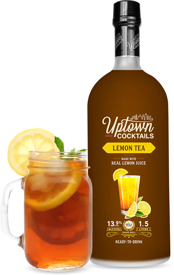 Uptown Cocktails Lemon Tea 1.5L (Pack of 6)